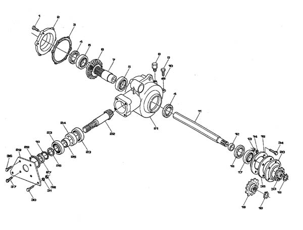 Gearbox and Transmission Rotomec Side-Shift Rotary Tiller